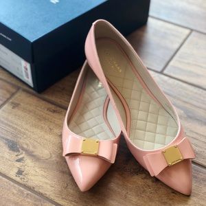 Pink Cole Haan Bow Flats